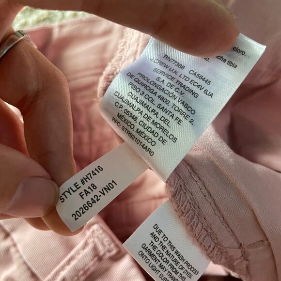 J. Crew Slim Broken-In Boyfriend Pink High Rise Jeans Women's Size 26 Tall - Picture 6 of 10